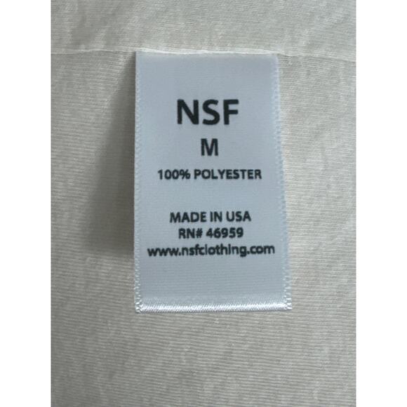 NSF Toni Teddy Faux Fur Long Duster Coat in Ivory Size M - Picture 8 of 14